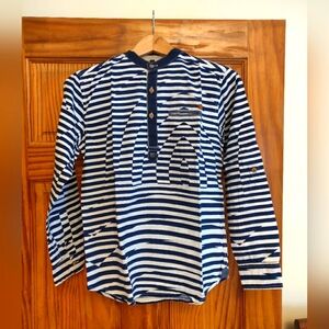 Boys' Long Sleeve Collarless Shirt